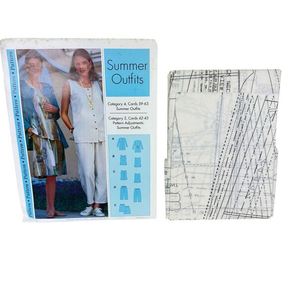 Vintage Unused Summer Outfits Sewing Pattern Step-By-Step Instructions - Picture 1 of 3